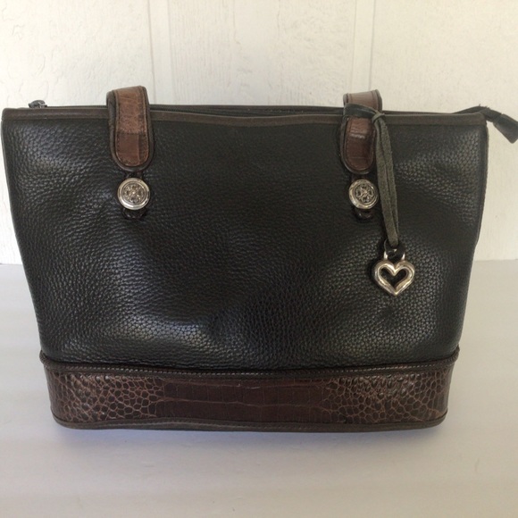 BRIGHTON BLACK LEATHER SHOULDER BAG - Picture 3 of 16
